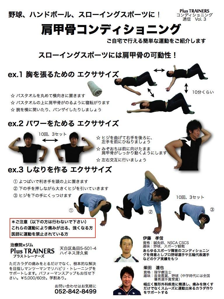 $コンディショニング&トレーニング Plus TRAINERS オフィシャルブログ